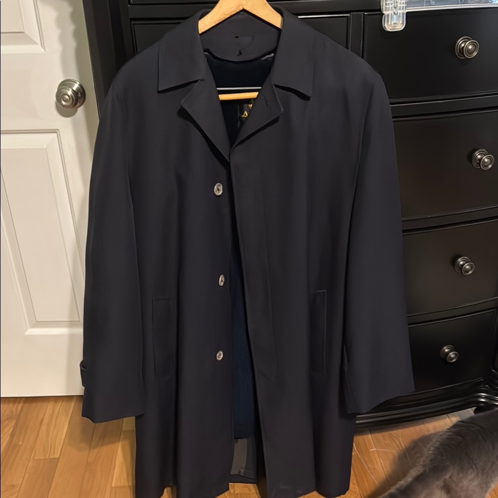 Classic  navy all weather Coat with Classic Tailoring